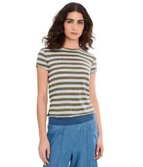 フリーピープル レディース トップス シャツ Free People Nora Tee Green Combo グリーンのサムネイル