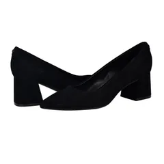 カルバンクライン レディース シューズ ヒール Calvin Klein Lenott Black Suede ブラックのサムネイル