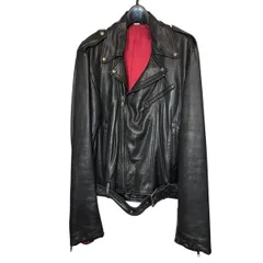【中古】GUCCI グッチ ダブルライダースジャケット 654909 XNAMZ サイズ46 ブラック コート・ジャケット 24012471 RDのサムネイル