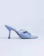 トップショップ レディース シューズ サンダル Topshop Simba strappy mule high sandals BLUE ブルーのサムネイル