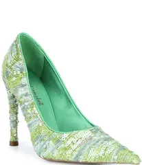 ジェフリー キャンベル レディース シューズ ヒール スパンコール Jeffrey Campbell GoodSequin Stiletto Pumps Green Combo グリーンのサムネイル