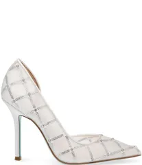 ベッツィジョンソン レディース シューズ パンプス メッシュ Blue by Betsey Johnson Cruze Mesh Rhinestone Pearl Dress Pumps Ivoryのサムネイル