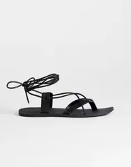 トップショップ レディース シューズ サンダル Topshop Maisie strappy flat sandal Black ブラックのサムネイル