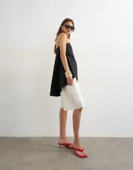 トップショップ レディース トップス タンクトップ Topshop high low bandeau top Black ブラックのサムネイル