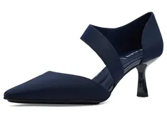 アンクライン レディース シューズ ヒール Anne Klein Cerys Navy Stretch ネイビーのサムネイル