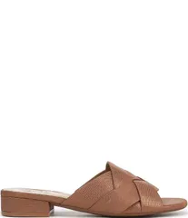 ナチュライザー レディース シューズ サンダル レザー Naturalizer Morena 2 Shimmer Leather Slide Sandals English Teaのサムネイル