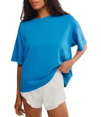 フリーピープル レディース トップス シャツ Free People FP Movementackle Tee Scoop Neck Short Sleeve Boxy Tee Light Cobalのサムネイル