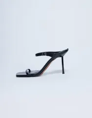 トップショップ レディース シューズ サンダル ヒール Topshop Sally 2 part metal higheeled sandals Black ブラックのサムネイル