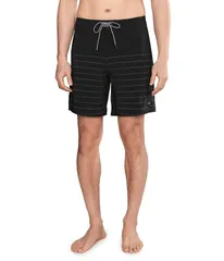 ルーカ メンズ ボトムス ハーフパンツ・ショーツ RVCA Steady Stripe Trunk Black ブラックのサムネイル