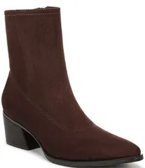 ナチュライザー レディース シューズ ブーツ・レインブーツ スエード アンクル Naturalizer Dean Suede Pointoe Stretch Ankle Booties Chocolaのサムネイル