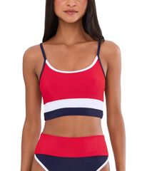 Beach Riot Women's Swimsuit Top Only: Beach Riot Eva Top Twilight Firework Colorblock
