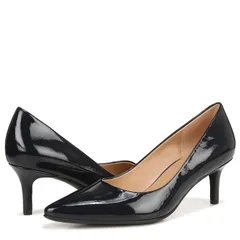 ナチュライザー レディース シューズ スリッポン・ローファー Naturalizer Everly Navy Patent ネイビーのサムネイル