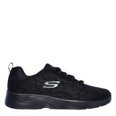 スケッチャーズ レディース シューズ スニーカー Skechers Dynamight 20 Homespun Ladies Trainers Black ブラックのサムネイル