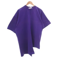 アストラット ASTRAET カットソー Tシャツ 紫 パープル 半袖 中央切り替え アシンメトリーヘム /TQ ■GY06のサムネイル