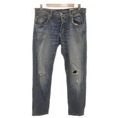 ラグ&ボーン RAG&BONE ジーンズ デニムパンツ 32 紺 ネイビー 長ズボン ダメージ加工 ウォッシュ加工 /SJ ■ECF001のサムネイル