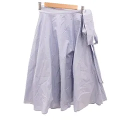 ジェイダブリューアンダーソン JWアンダーソン J.W.ANDERSON ユニクロ UNIQLO 美品 ラップスカート 2 青 ブルー ミディ丈 /IL ■ECF006のサムネイル