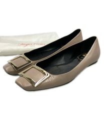 ロジェ ヴィヴィエ スクウェアトゥフラットシューズ レディース SIZE 38 1/2 ROGER VIVIER