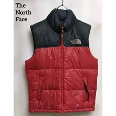 THE NORTH FACE　ノースフェイス　ダウンベスト　700フィル　メンズSサイズ 韓国表示90 赤 ロゴ刺繍 レッド　25-1142-32のサムネイル