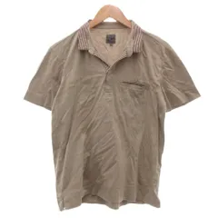 シーケーカルバンクライン ck Calvin Klein シャツ L 半袖 スキッパーカラー クレリック コットン カーキ /NU ■ECG003のサムネイル
