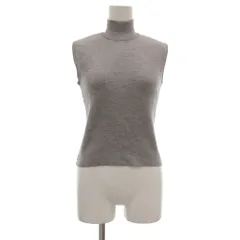 フォクシー ブティック FOXEY BOUTIQUE 11179 ノースリーブニット 38 グレー ハイネック 無地 ウール /ML ■ECE006のサムネイル