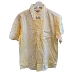 ユナイテッドアローズ ブルーレーベル UNITED ARROWS BLUE LABEL シャツ 半袖 ストライプ ボタンダウンシャツ コットン L 砂 サンド /MZ ■ECF006のサムネイル