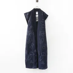 新品 未使用 ソウソウ SOU・SOU 京都 ふくれ織 鉦々衣 肩上げ 里山ゆらぎ 青墨色 M｜ネイビー 羽織り【2400015105963】のサムネイル