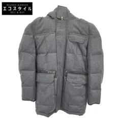 Sealup　シーラップ　×E.MARINELLA 一部レザー ウール ダウンジャケット　48のサムネイル