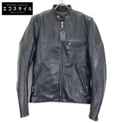 VANSON　バンソン　タイプB ブラック カウハイド シングルライダース　34のサムネイル