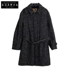 Sealup　シーラップ　2480/7658 グレー ウール混 ベルテッド ヘリンボーン比翼チェスターコートのサムネイル