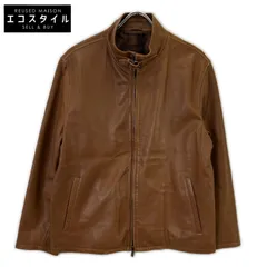 Ermenegildo Zegna　エルメネジルドゼニア　LPKNG-J04 ブラウン シングルライダース イタリア製のサムネイル