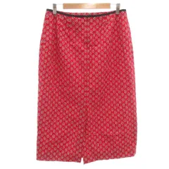 タルボット TALBOTS 美品 ヴィンテージ 90s 香港製 タイトスカート 12 ペイズリー柄 ミモレ ロング丈 赤 レッド /KB ■ECF006のサムネイル