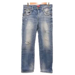 レッドカード RED CARD ダメージデニム ストレートジーンズ パンツ 24 インディゴブルー /JSのサムネイル