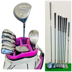 473 美品 未使用品あり MIZUNO efil ミズノ レディース 女性用 右利き ゴルフクラブ8本セット フレックスL 送料無料 匿名配送のサムネイル