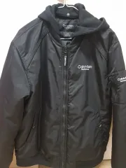 Calvin Klein フード MA-1ジャケット ブラック XLのサムネイル