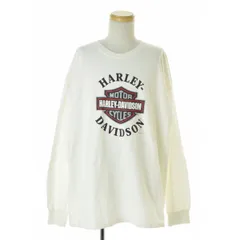 【HARLEYDAVIDSON】90s USA製 ロゴプリント長袖Tシャツのサムネイル