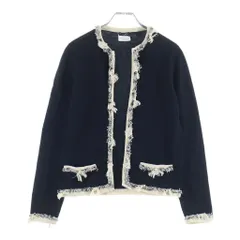 CHANEL (シャネル) 05C ツイード カシミヤ 長袖ニット カーディガン ブラック レディース P25274V01803のサムネイル