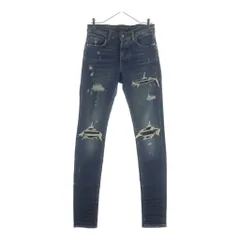 お*ん様 【確実正規品】 AMIRI mx1 28 ダメージスキニーデニム AMIRI