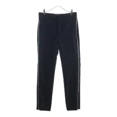 COMME des GARCONS HOMME (コムデギャルソンオム) 26SS サイドジップ カーブレッグ ブラックパンツ ブラック PQ-P051のサムネイル