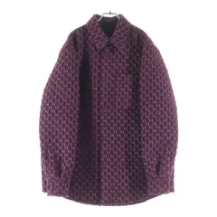 GUCCI (グッチ) 24AW Burgundy Boucle Padded Shirt バーガンディブークレ パデットシャツ ジャケット Gジャカード ウール 787904のサムネイル
