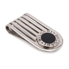 BVLGARI ブルガリ ブルガリブルガリ マネークリップ ビルクリップ 札ばさみ SV925 シルバー オニキス ブラックのサムネイル
