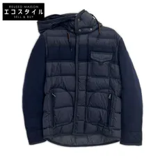 MONCLER　モンクレール　17年製 ネイビー RYAN/ライアン ウール切替フーデットダウンジャケット　3のサムネイル