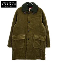 VAN JACKET　ヴァンジャケット　VAN JAC KC-825505 カーキ コットン チェックライニング 太畝コーデュロイ スパニッシュカラーコート　Lのサムネイル