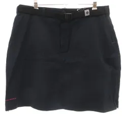 コロンビア Columbia スカート ミニ丈 XL 紺 ネイビー 無地 ベルト付き UVカット ロゴプリント /SCのサムネイル