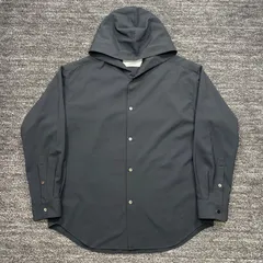 極美品 OVERCOAT Hooded Wool Shirt S23T011-NKWS 1 オーバーコート フーデッドウールシャツのサムネイル