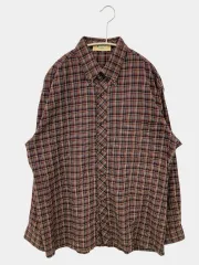 CARVEN カルヴェン シャツ/ブラウス M ブラック チェック柄 ミドル丈 長袖 ボタンダウン メンズのサムネイル