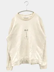 ZARA ザラ スウェット M アイボリー コットン 前面プリント バックプリント 長袖 メンズ レディースのサムネイル