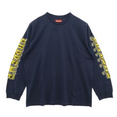 Supreme シュプリーム 25AW Intarsia Sleeve L/S Top インターシャ スリーブ 長袖 Tシャツ ネイビー系 L【極上美品】【中古】のサムネイル
