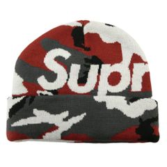 Supreme シュプリーム 25AW Camo Big Logo Beanie カモ ビッグロゴ ビーニー ニットキャップ マルチカラー系【極上美品】【中古】のサムネイル