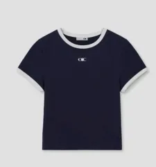 未開封新品 O!Oi リンガー Tシャツ ネイビーのサムネイル