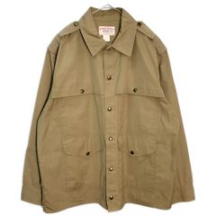 70年代 USA製 FILSON フィルソン ダブルマッキーノ クルーザージャケット ヴィンテージ ベージュ(メンズ 44)中古 古着 Y4953